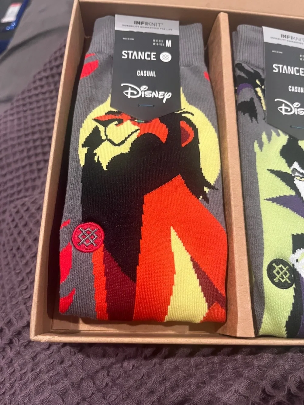 Stance Disney Villains Crew Socks Set - Black, Red, Green, Cream, Blue